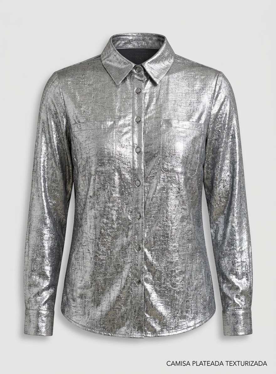 Camisa Plateada