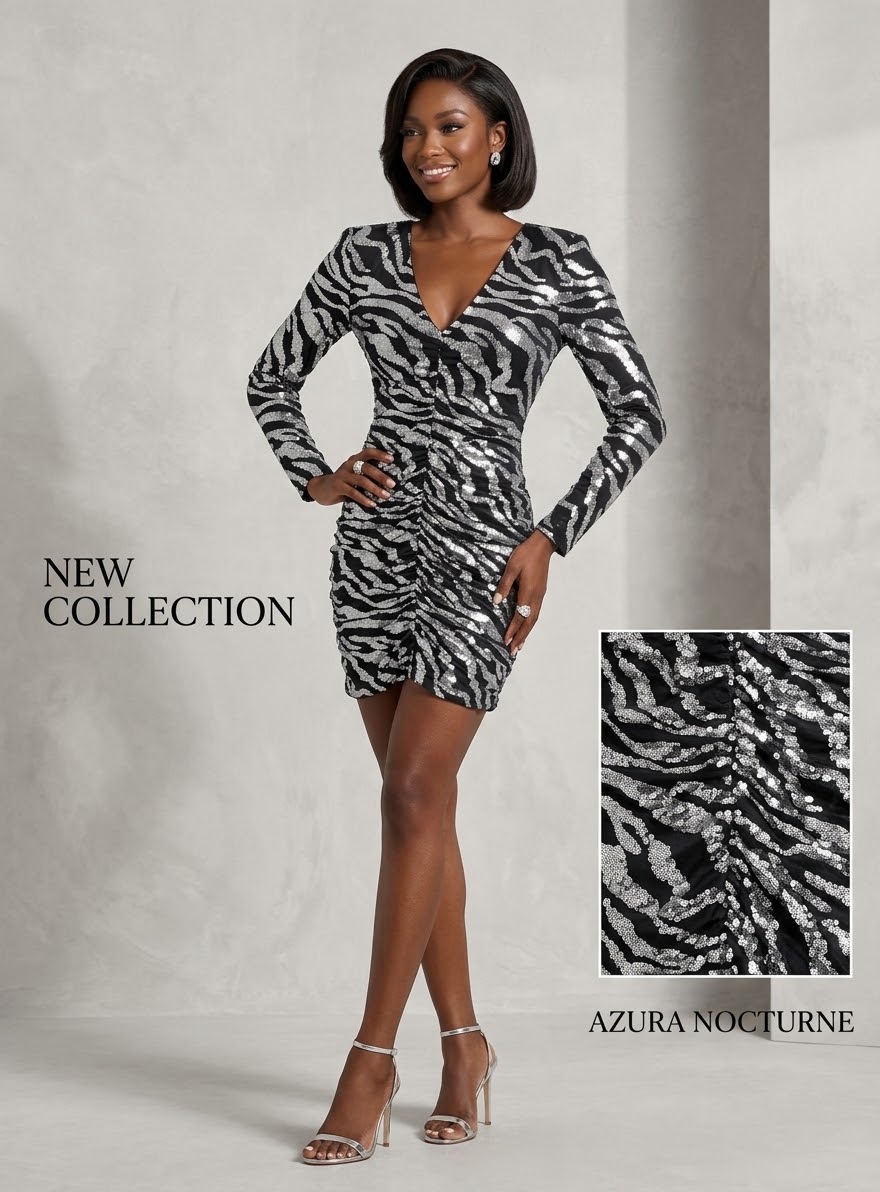 Vestido Zebra Noche