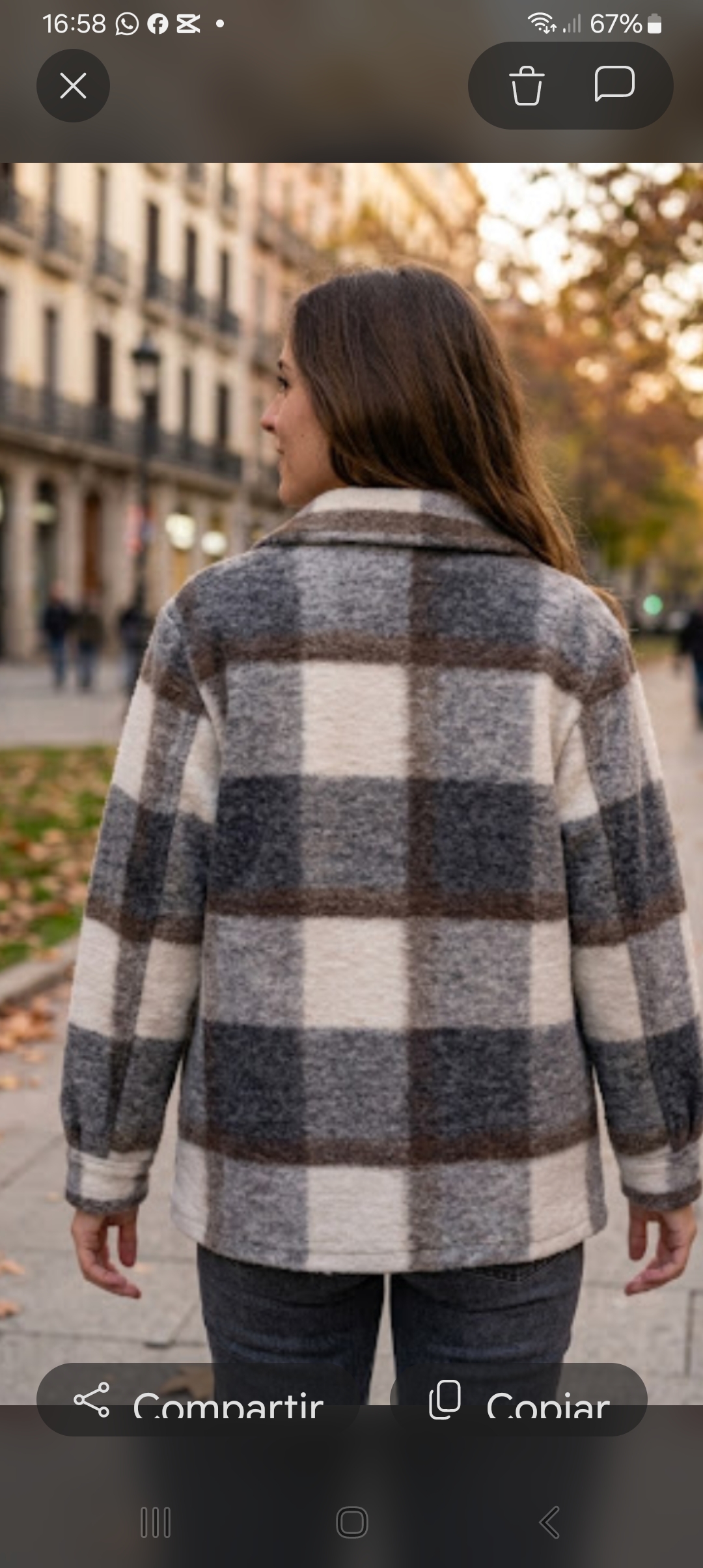 Sobrecamisa cuadros
